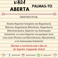 VAGA ABERTA PALMAS/TO